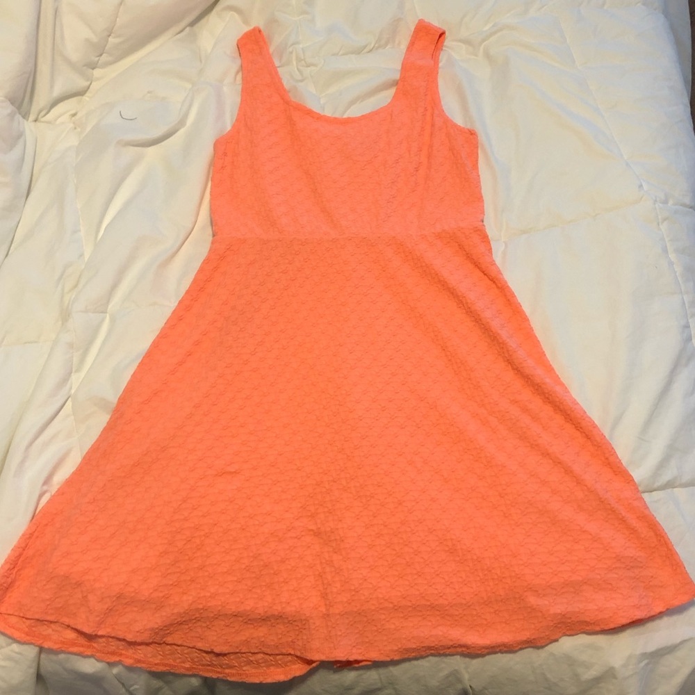 Medium bright peach dress